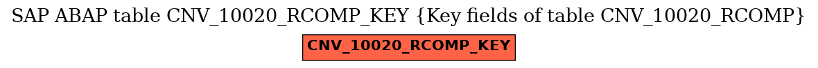 E-R Diagram for table CNV_10020_RCOMP_KEY (Key fields of table CNV_10020_RCOMP)