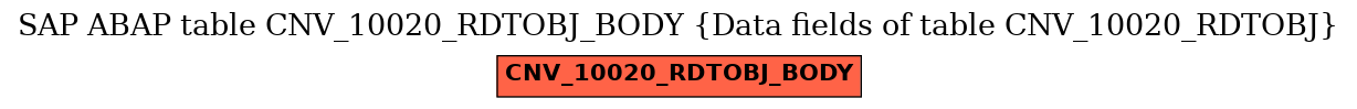 E-R Diagram for table CNV_10020_RDTOBJ_BODY (Data fields of table CNV_10020_RDTOBJ)