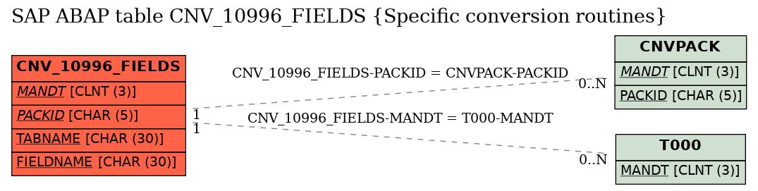 E-R Diagram for table CNV_10996_FIELDS (Specific conversion routines)