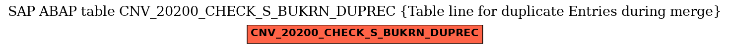 E-R Diagram for table CNV_20200_CHECK_S_BUKRN_DUPREC (Table line for duplicate Entries during merge)