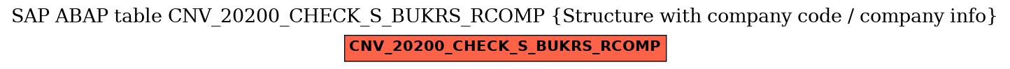 E-R Diagram for table CNV_20200_CHECK_S_BUKRS_RCOMP (Structure with company code / company info)