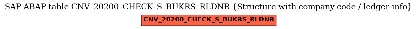 E-R Diagram for table CNV_20200_CHECK_S_BUKRS_RLDNR (Structure with company code / ledger info)