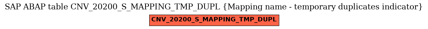 E-R Diagram for table CNV_20200_S_MAPPING_TMP_DUPL (Mapping name - temporary duplicates indicator)