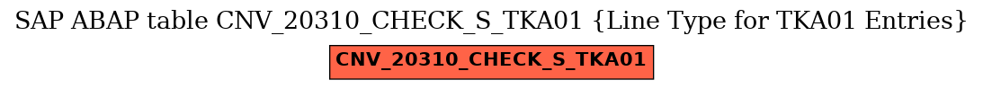 E-R Diagram for table CNV_20310_CHECK_S_TKA01 (Line Type for TKA01 Entries)