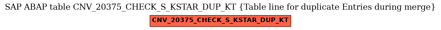 E-R Diagram for table CNV_20375_CHECK_S_KSTAR_DUP_KT (Table line for duplicate Entries during merge)