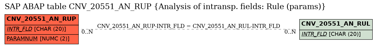 E-R Diagram for table CNV_20551_AN_RUP (Analysis of intransp. fields: Rule (params))