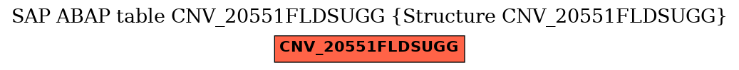 E-R Diagram for table CNV_20551FLDSUGG (Structure CNV_20551FLDSUGG)