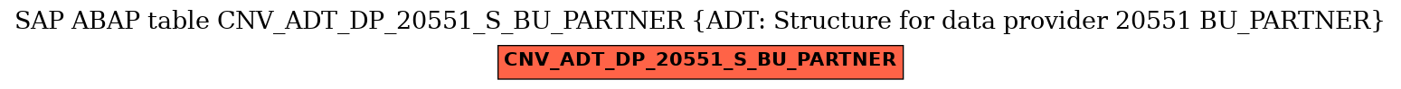 E-R Diagram for table CNV_ADT_DP_20551_S_BU_PARTNER (ADT: Structure for data provider 20551 BU_PARTNER)