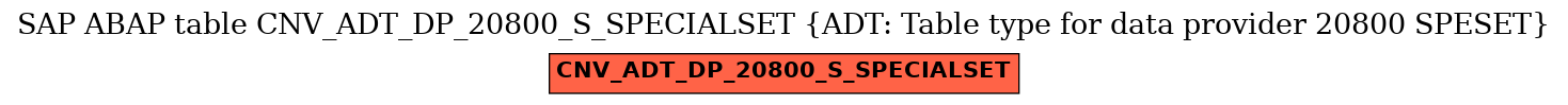 E-R Diagram for table CNV_ADT_DP_20800_S_SPECIALSET (ADT: Table type for data provider 20800 SPESET)