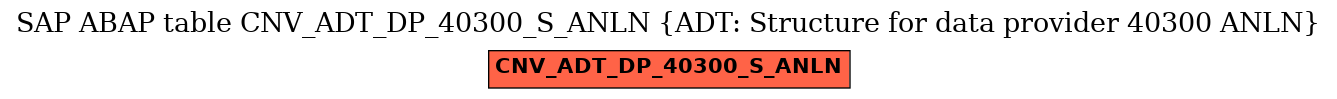 E-R Diagram for table CNV_ADT_DP_40300_S_ANLN (ADT: Structure for data provider 40300 ANLN)