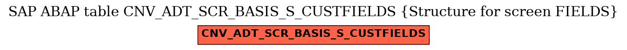 E-R Diagram for table CNV_ADT_SCR_BASIS_S_CUSTFIELDS (Structure for screen FIELDS)