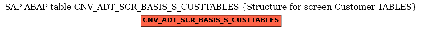 E-R Diagram for table CNV_ADT_SCR_BASIS_S_CUSTTABLES (Structure for screen Customer TABLES)