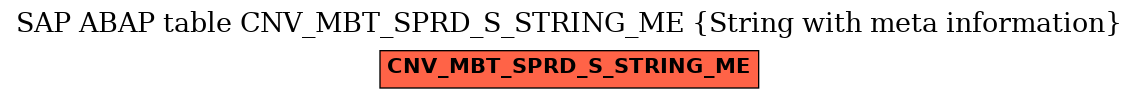 E-R Diagram for table CNV_MBT_SPRD_S_STRING_ME (String with meta information)