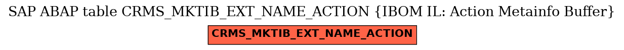 E-R Diagram for table CRMS_MKTIB_EXT_NAME_ACTION (IBOM IL: Action Metainfo Buffer)
