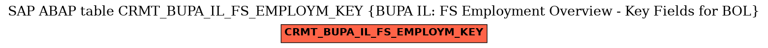 E-R Diagram for table CRMT_BUPA_IL_FS_EMPLOYM_KEY (BUPA IL: FS Employment Overview - Key Fields for BOL)