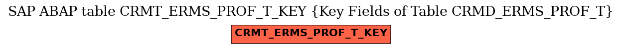 E-R Diagram for table CRMT_ERMS_PROF_T_KEY (Key Fields of Table CRMD_ERMS_PROF_T)