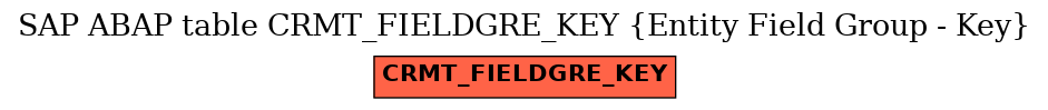 E-R Diagram for table CRMT_FIELDGRE_KEY (Entity Field Group - Key)