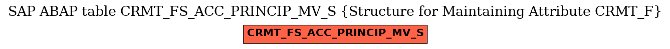 E-R Diagram for table CRMT_FS_ACC_PRINCIP_MV_S (Structure for Maintaining Attribute CRMT_F)