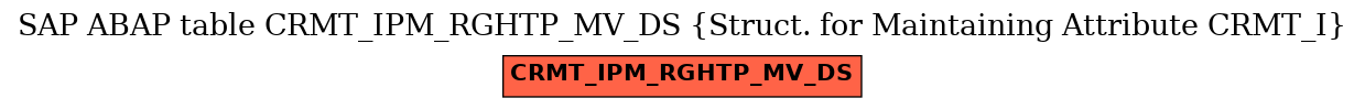 E-R Diagram for table CRMT_IPM_RGHTP_MV_DS (Struct. for Maintaining Attribute CRMT_I)