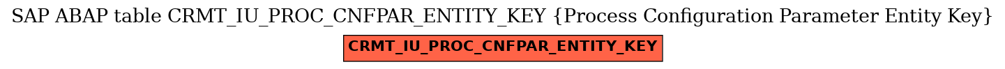 E-R Diagram for table CRMT_IU_PROC_CNFPAR_ENTITY_KEY (Process Configuration Parameter Entity Key)