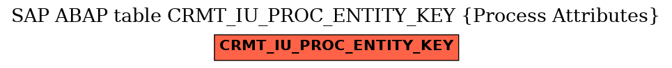 E-R Diagram for table CRMT_IU_PROC_ENTITY_KEY (Process Attributes)