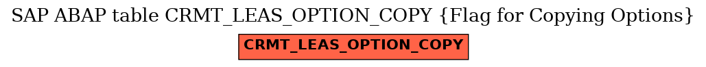 E-R Diagram for table CRMT_LEAS_OPTION_COPY (Flag for Copying Options)