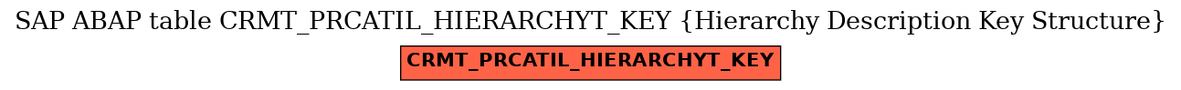 E-R Diagram for table CRMT_PRCATIL_HIERARCHYT_KEY (Hierarchy Description Key Structure)