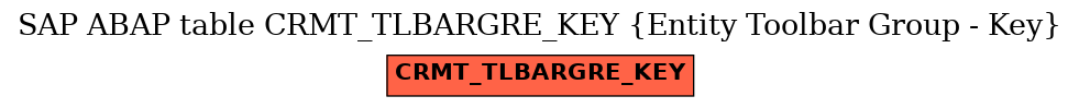 E-R Diagram for table CRMT_TLBARGRE_KEY (Entity Toolbar Group - Key)