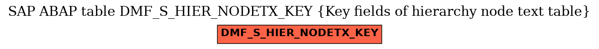 E-R Diagram for table DMF_S_HIER_NODETX_KEY (Key fields of hierarchy node text table)