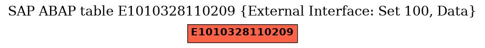 E-R Diagram for table E1010328110209 (External Interface: Set 100, Data)