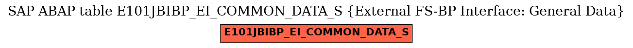 E-R Diagram for table E101JBIBP_EI_COMMON_DATA_S (External FS-BP Interface: General Data)