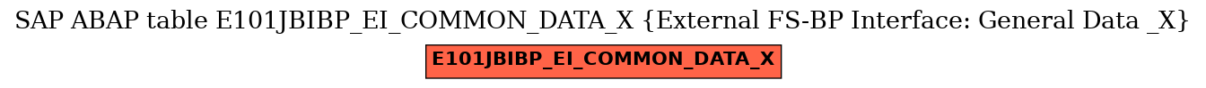 E-R Diagram for table E101JBIBP_EI_COMMON_DATA_X (External FS-BP Interface: General Data _X)