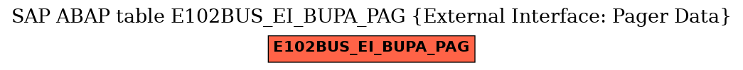 E-R Diagram for table E102BUS_EI_BUPA_PAG (External Interface: Pager Data)