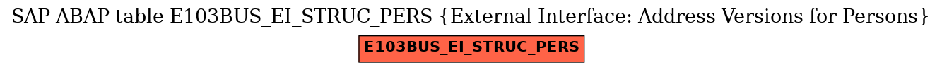 E-R Diagram for table E103BUS_EI_STRUC_PERS (External Interface: Address Versions for Persons)