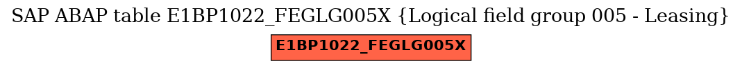 E-R Diagram for table E1BP1022_FEGLG005X (Logical field group 005 - Leasing)