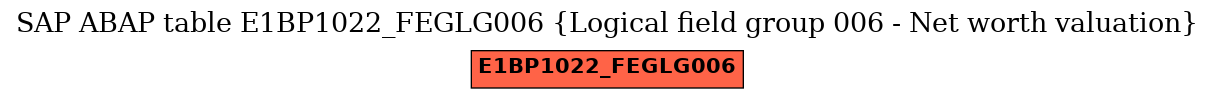 E-R Diagram for table E1BP1022_FEGLG006 (Logical field group 006 - Net worth valuation)