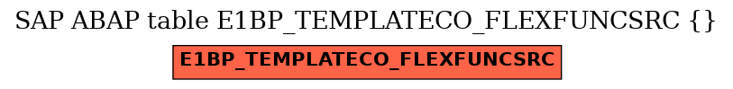 E-R Diagram for table E1BP_TEMPLATECO_FLEXFUNCSRC ( )