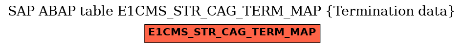 E-R Diagram for table E1CMS_STR_CAG_TERM_MAP (Termination data)