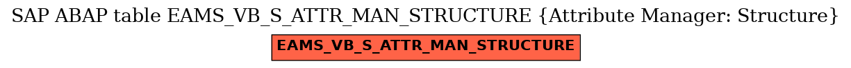 E-R Diagram for table EAMS_VB_S_ATTR_MAN_STRUCTURE (Attribute Manager: Structure)