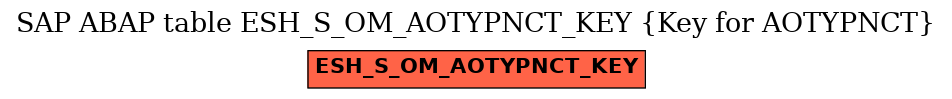E-R Diagram for table ESH_S_OM_AOTYPNCT_KEY (Key for AOTYPNCT)