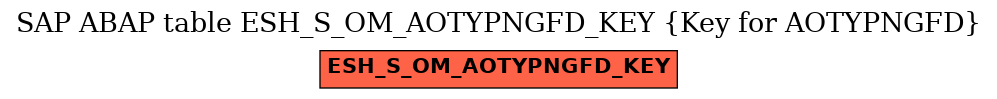 E-R Diagram for table ESH_S_OM_AOTYPNGFD_KEY (Key for AOTYPNGFD)