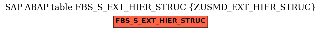 E-R Diagram for table FBS_S_EXT_HIER_STRUC (ZUSMD_EXT_HIER_STRUC)