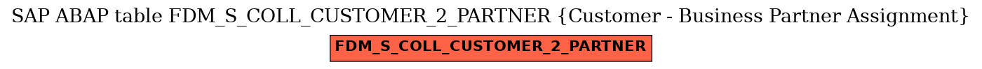 E-R Diagram for table FDM_S_COLL_CUSTOMER_2_PARTNER (Customer - Business Partner Assignment)