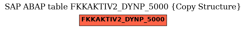 E-R Diagram for table FKKAKTIV2_DYNP_5000 (Copy Structure)