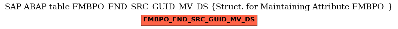 E-R Diagram for table FMBPO_FND_SRC_GUID_MV_DS (Struct. for Maintaining Attribute FMBPO_)