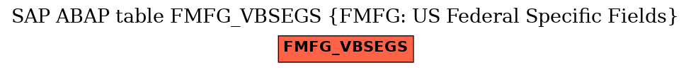 E-R Diagram for table FMFG_VBSEGS (FMFG: US Federal Specific Fields)