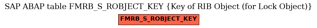 E-R Diagram for table FMRB_S_ROBJECT_KEY (Key of RIB Object (for Lock Object))