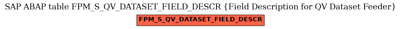 E-R Diagram for table FPM_S_QV_DATASET_FIELD_DESCR (Field Description for QV Dataset Feeder)