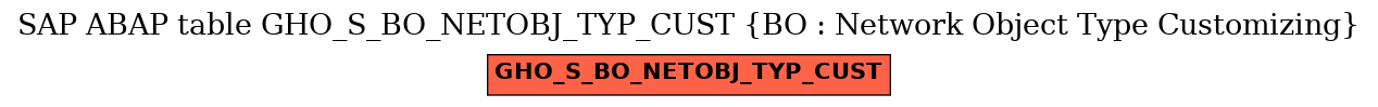 E-R Diagram for table GHO_S_BO_NETOBJ_TYP_CUST (BO : Network Object Type Customizing)