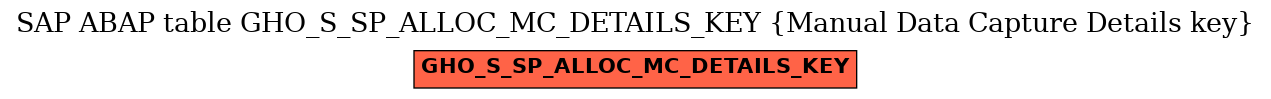 E-R Diagram for table GHO_S_SP_ALLOC_MC_DETAILS_KEY (Manual Data Capture Details key)